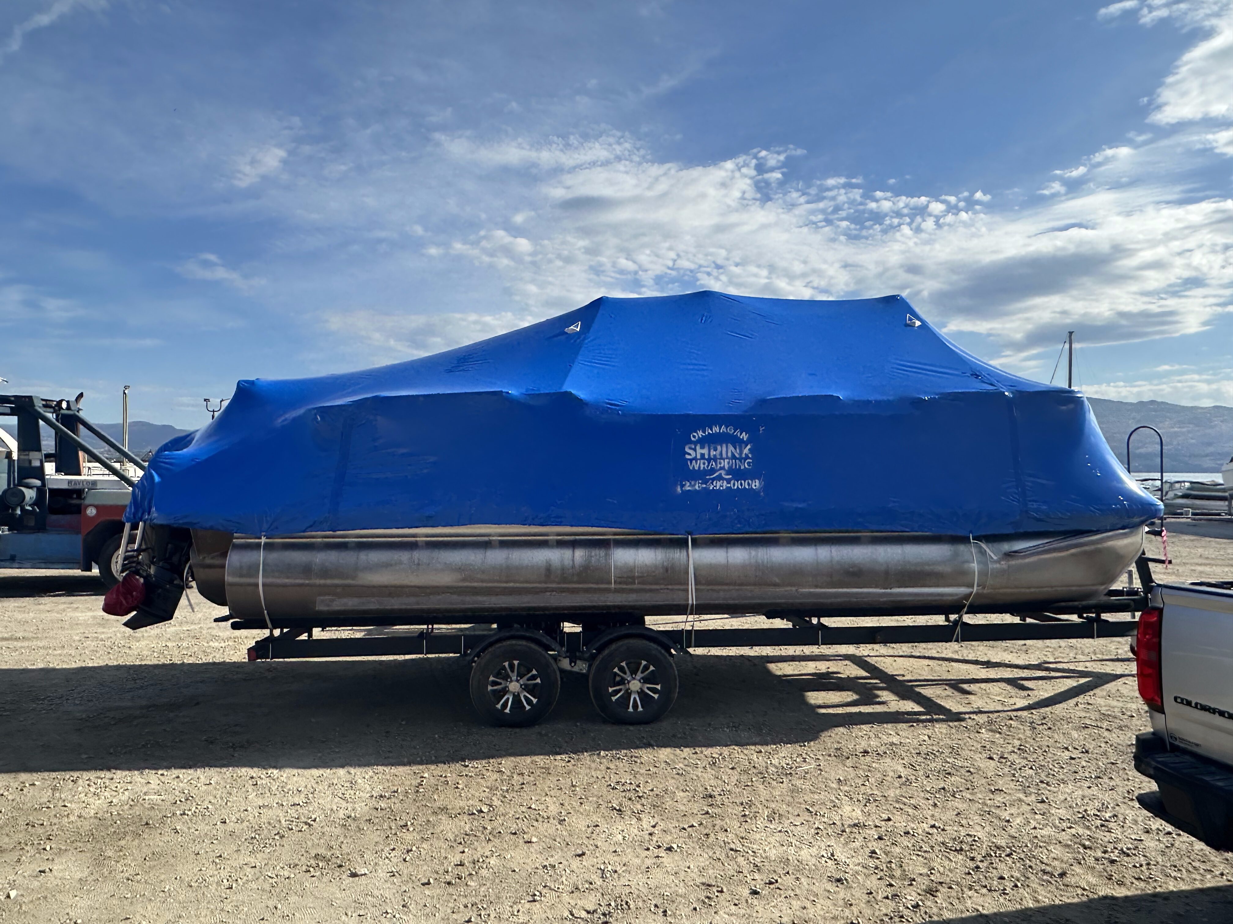 Boat shrink wrapping Kelowna BC