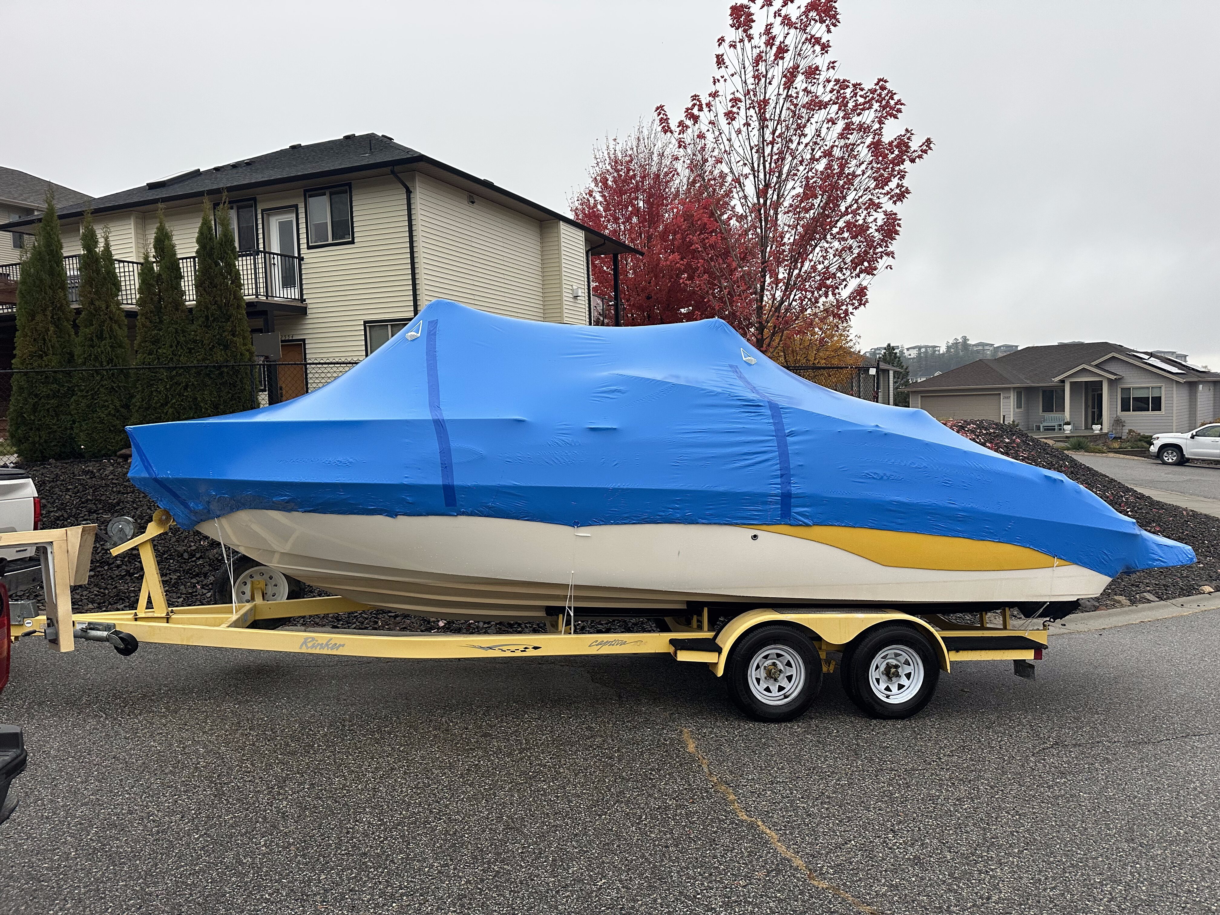 Boat shrink wrap marine services
